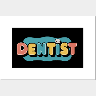 Cute retro dentist Posters and Art